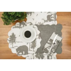 C&F Home Henderson Hideaway Round Woven Reversible Rustic Winter Wilderness Placemats Set Of 6, 17" 14 C&F Home Henderson Hideaway Round Woven Reversible Rustic Winter Wilderness Placemats Set Of 6, 17" -C&F Home GUEST fc2f58ae e37e 4759 ad3f cbf03d9fbee9