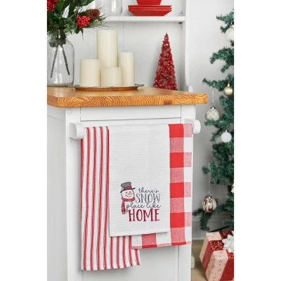 C&F Home 27" X 18" Christmas Winter "There's Snow Place Like Home" Sentiment With Snowman Cotton Waffle Weave Kitchen Dish Towel 5 C&F Home 27" X 18" Christmas Winter "There's Snow Place Like Home" Sentiment With Snowman Cotton Waffle Weave Kitchen Dish Towel - Image 3